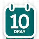 Ikona kalendáře představující 10denní dálniční známku.