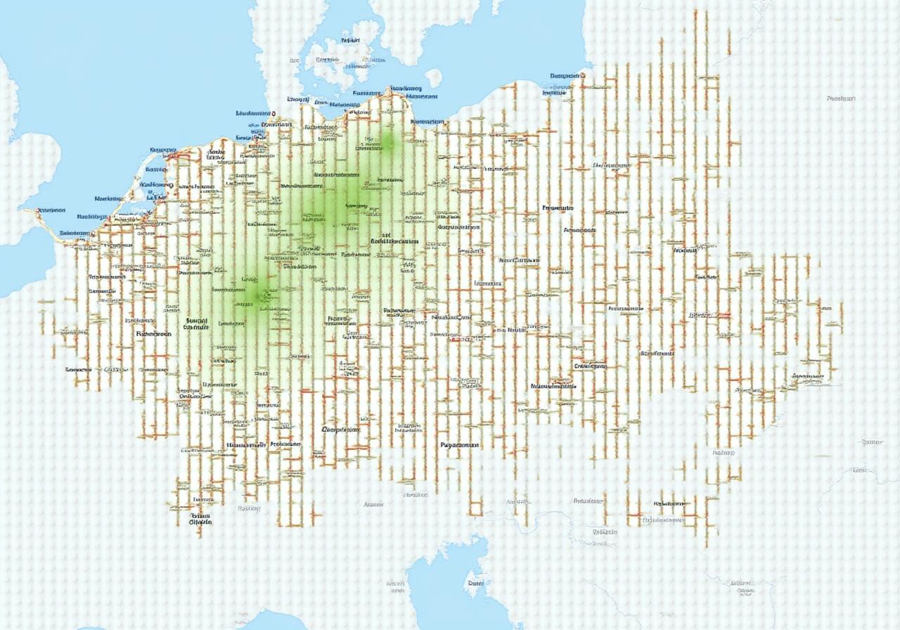 Detailní mapa České republiky s červeně vyznačenými zpoplatněnými úseky dálnic.